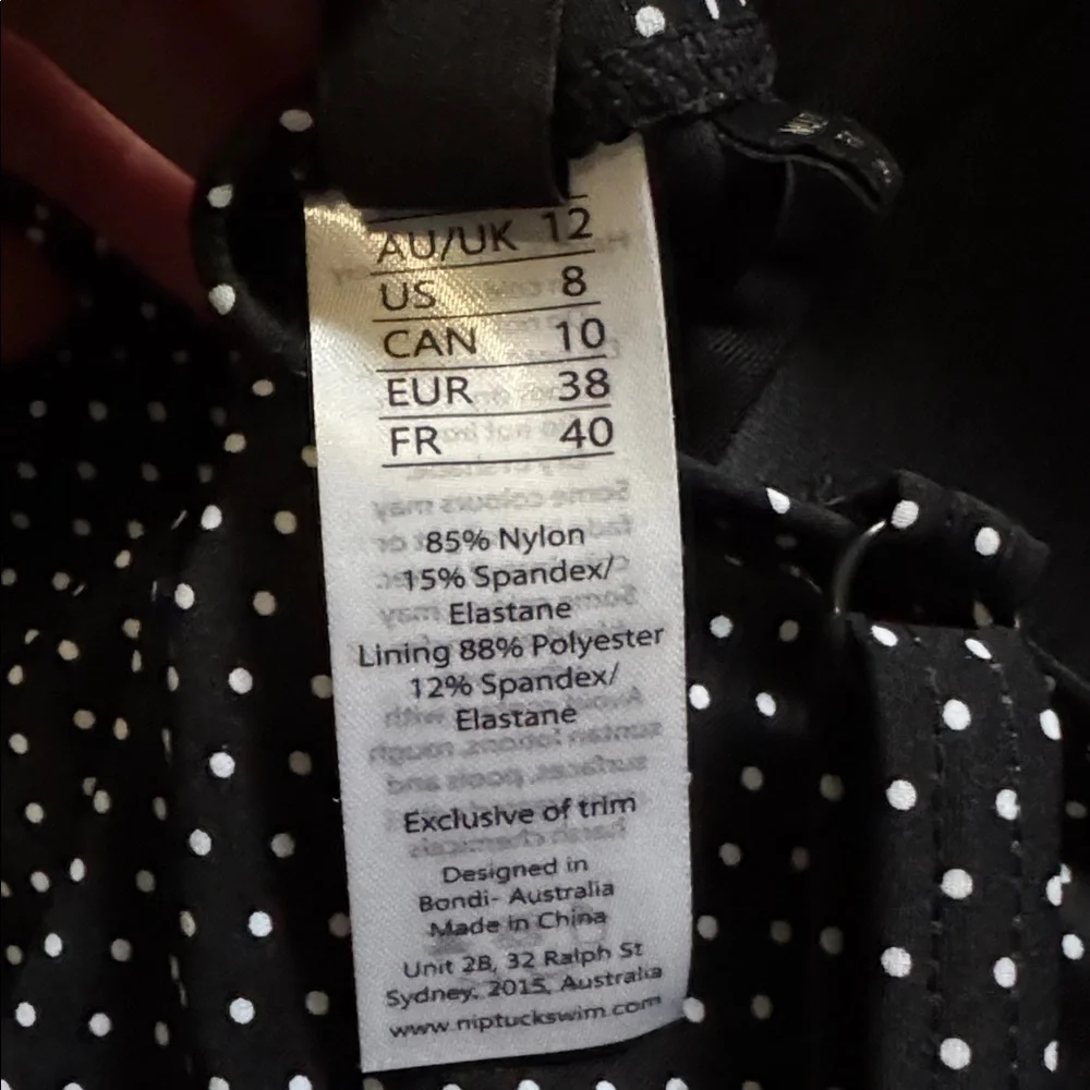 NipTuck Black and White Polka Dot One Piece Swimsuit - Picture 6 of 7